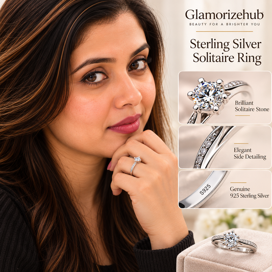 Sterling Silver Solitaire Ring